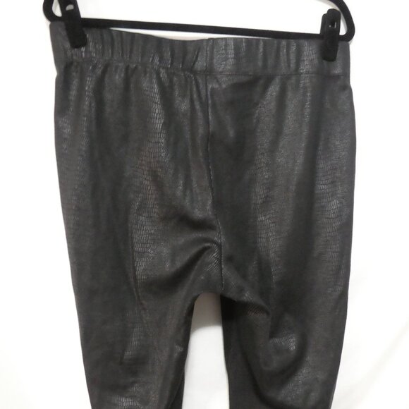 A - ADDITION ELLE | size 14-16 | Snakeskin Texture | Black High-Waist Leggings - Picture 13 of 16